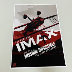 Mission Impossible Final Reckoning Double Sided IMAX 14x20 Tom Cruise Poster