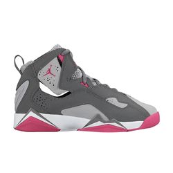Nike Jordan True Flight Youth Shoes Size 5Y GG Cool Grey White Pink 342774-003