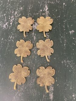 Hampton Brass 4 Leaf Clovers Set Of 6 