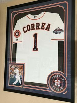 Astros Carlos Correa framed jersey