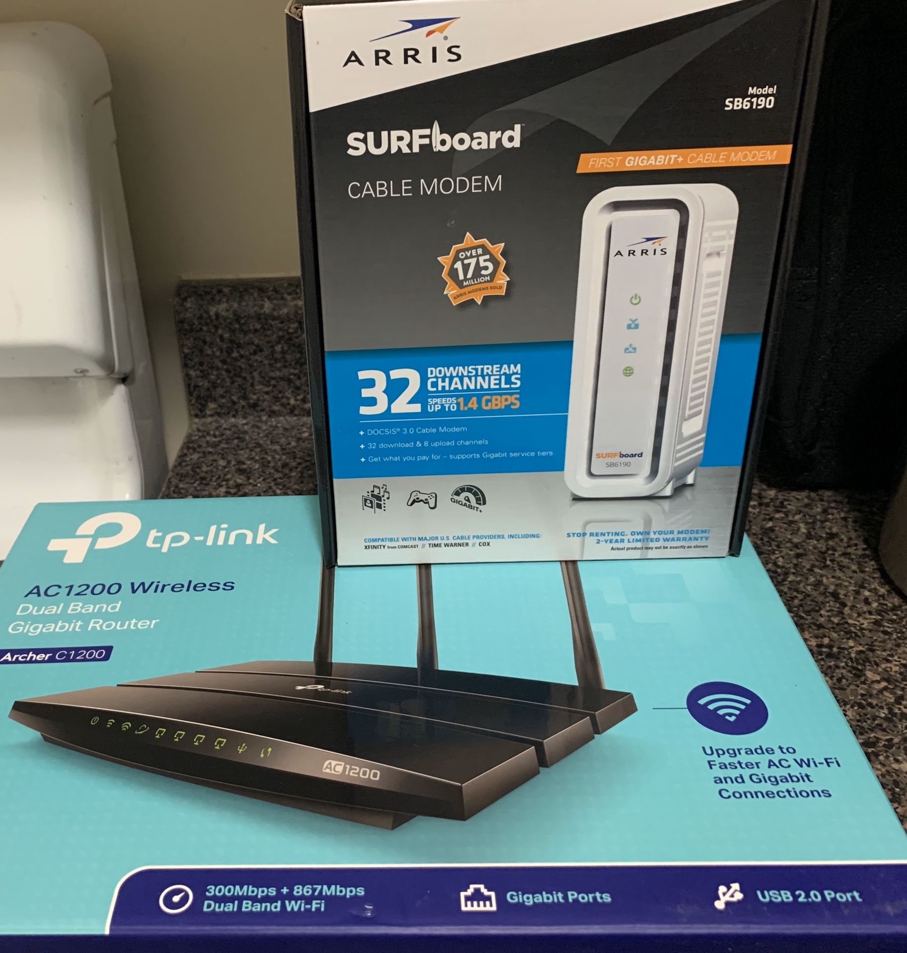 Selling RCN-approved modem and router