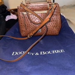 New Dooney And Bourke Ostrich Bag