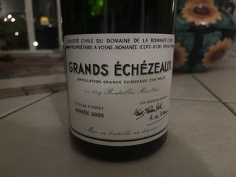 Empty 2005 DRC Grands Échézeaux Bottle – Authentic Burgundy Grand Cru Collector Item