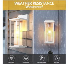 Outdoor Wall Light for House, Large Exterior Waterproof Lanterns, Sensor Wall Sconce Lamp, Waterproof Anti Rust Outside Coach Lights for House, Doorwa