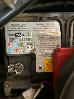 Car battery h6