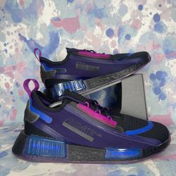 Black and purple nmd best sale