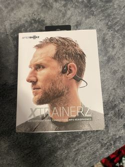 Aftershokz Xtrainerz Bone Conduction MP3 Swimming Headphones, Black Diamond
