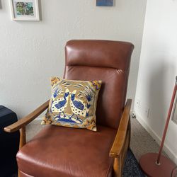 Solaris Caramel Faux Leather Recliner