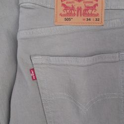 Levis Custom 505 Skinny Jeans 34×32