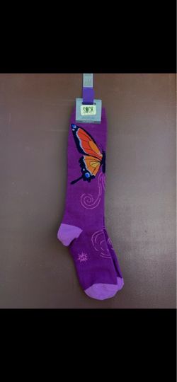 Sock It To Me Monarch Butterfly Crew Socks