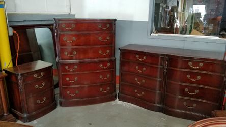 White Furniture solid mahogany 4 PC. Bedroom set