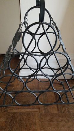 Black wine rack
