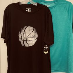 2 New Mens SZ XL SB Sport Active Wear  Original Price Was 28$ Each ! Both For 19$ Black And Other Shirt Is A great Green Color 