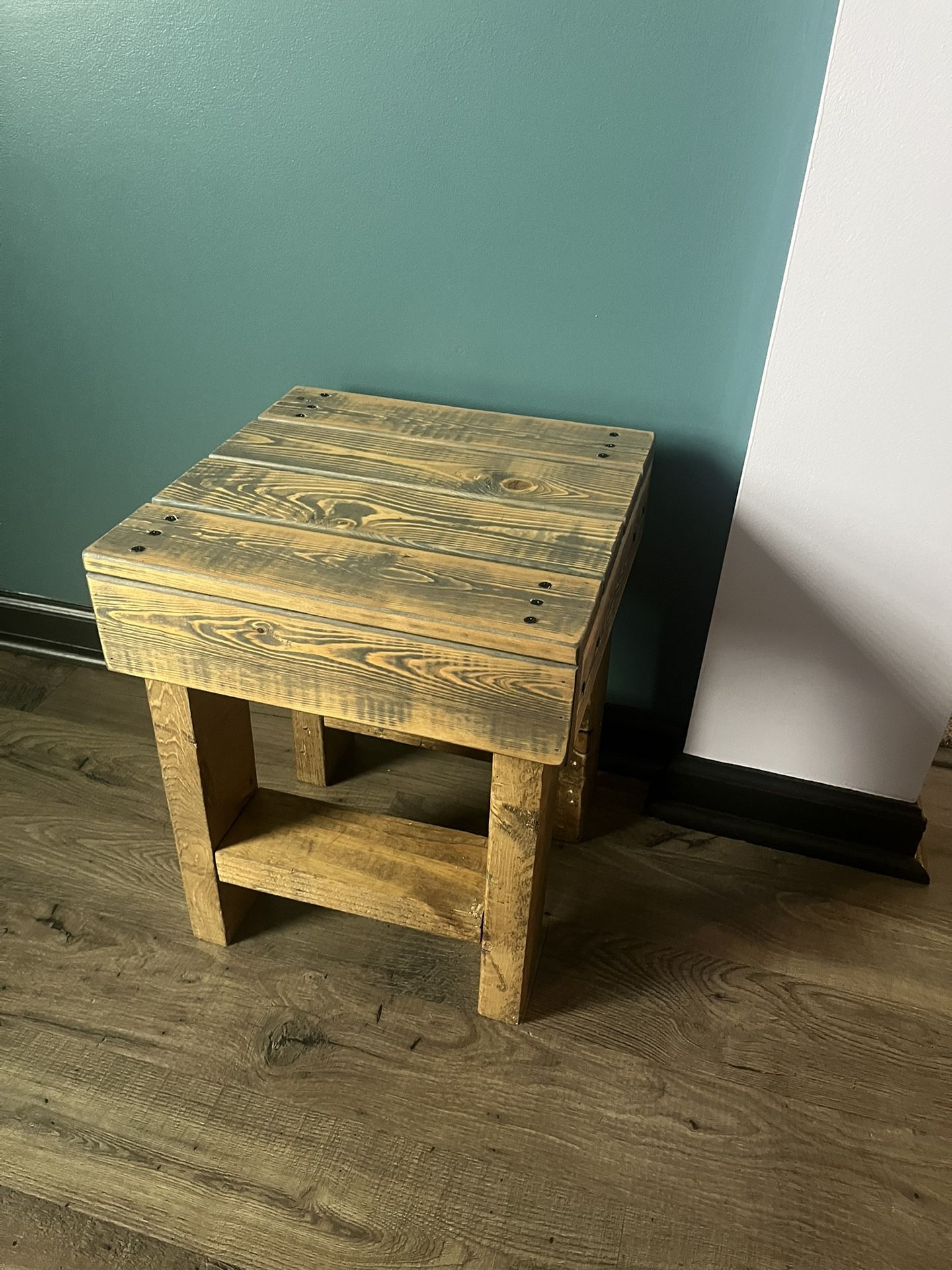 Hand Made Wood Plant Stand