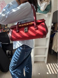 Gucci bamboo bullet vintage bag