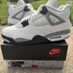 Air Jordan 4 White Cement Sizes: 7.5-14