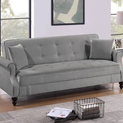 Brand New Grey Sofa Storage Sleeper 