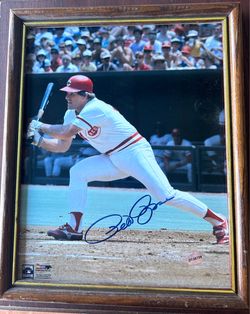 Pete Rose 8x10 photo w/certified autograph and certificate