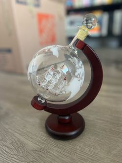 NEW Globe Whiskey Decanter