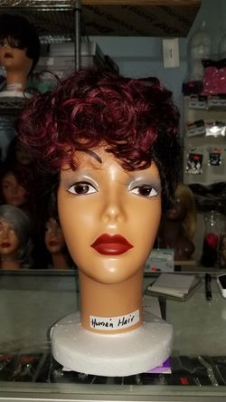 Romance#T1B/950/425, 100% Human Hair Wig.