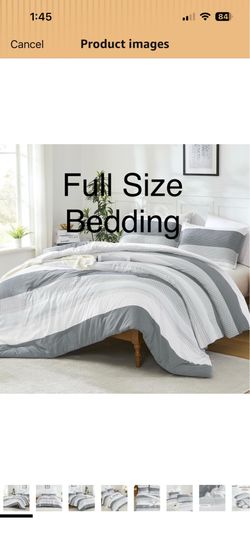 Light Gray Full Size Comforter Set