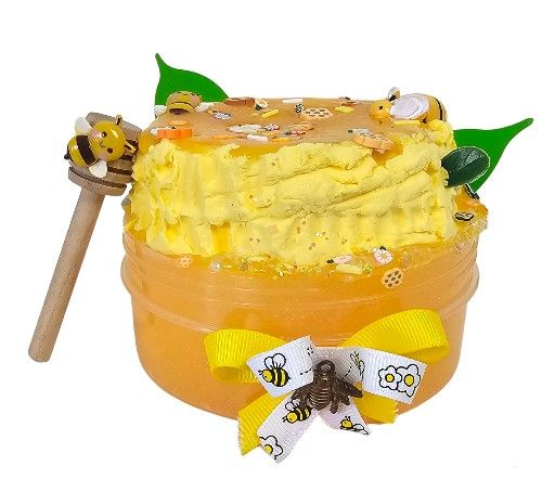 Honeycomb-Orange-Scented Slime For A Gift Or Parties