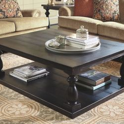 Rectangular Black Coffee Table
