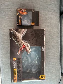 Box only! Hammond collection Jurassic World dinosaurs dilophosaurus and indominus rex