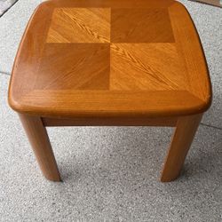 Vintage Solid Wood End Table 