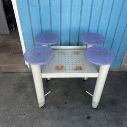 Multi-purpose Small Caster Table 