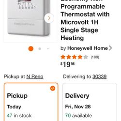 Non programmable thermostat
