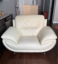 Ivory accent chair