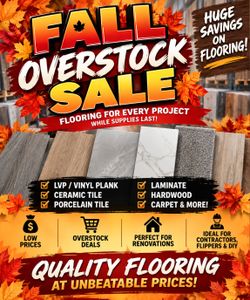 Fall Overstock SALE