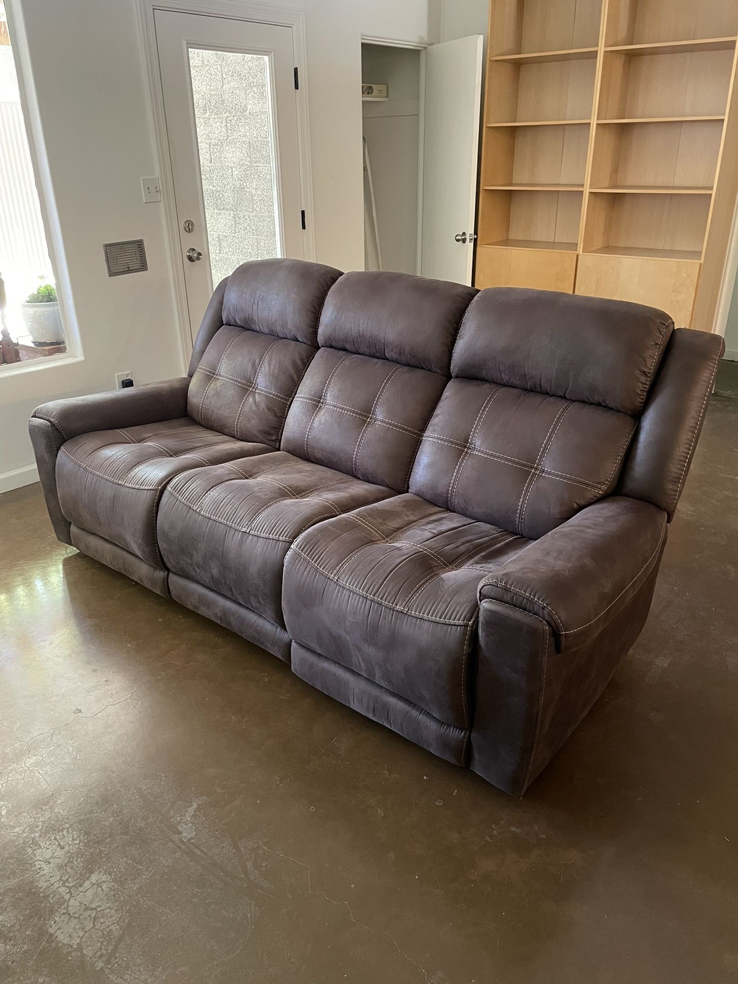 Brown Leather Recliner