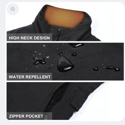 uupalee Heated Vest Outdoor Lightweight Warm Heating Clothing B