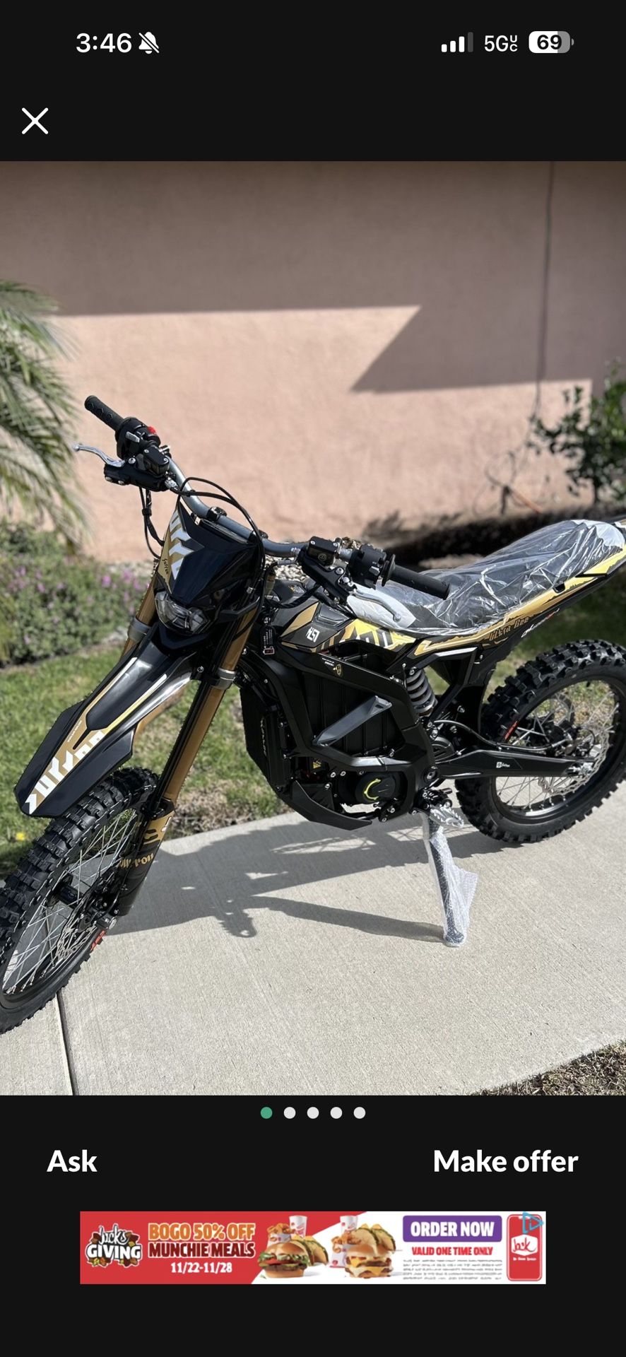 2025 Suron Ultra Bee 70 Miles Adult Owned Perfect Condition