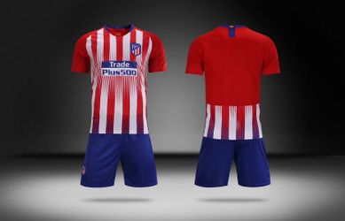 17 Sets Teenager Atlético Madrid Soccer Uniforms-Uniformes De Futbol