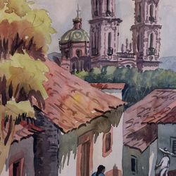 Original Benito Diaz Watercolor