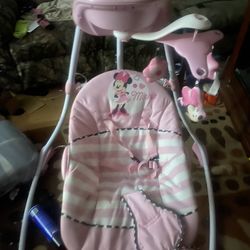 Minnie Mouse Swing And Stroller