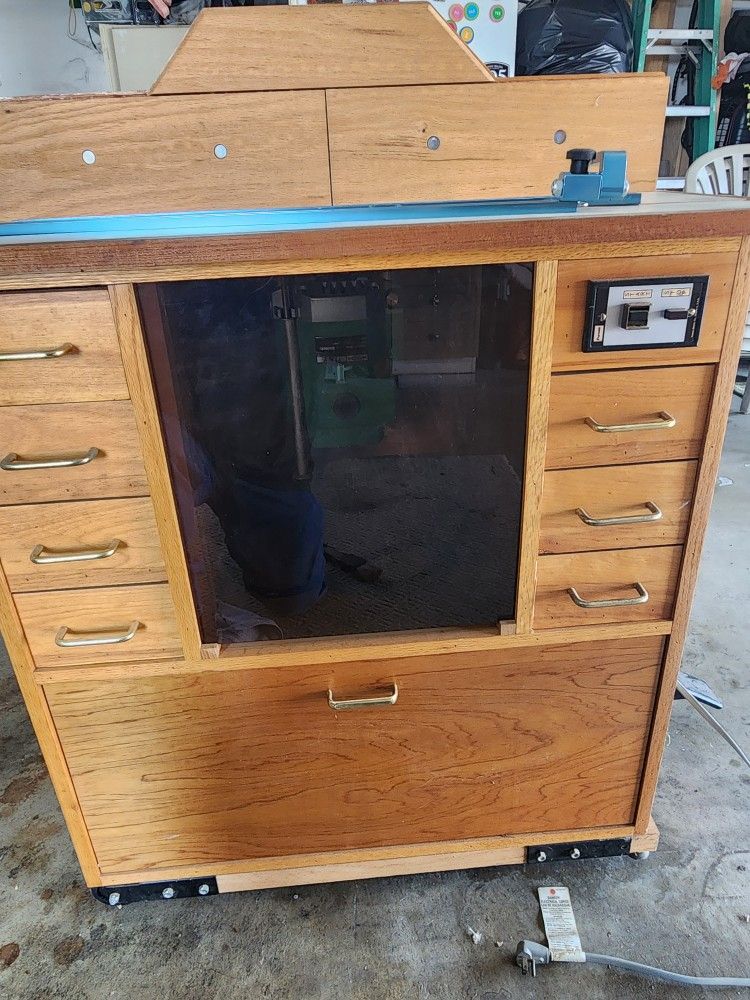 Price Drop!! Custom Router Cabinet "Taking Serious Offers, Last Buying Didn't Show Up"