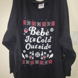 6TORRID Schitt's Creek Sweatshirt - Cozy Fleece Bebe It's Cold Outside Black   SIZE 6X FOR $40