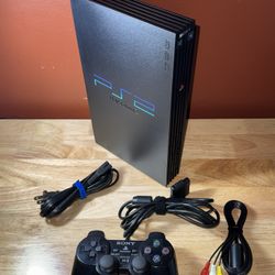 SONY PLAYSTATION 2 PS2 FAT SCPH-3001 GAME CONSOLE BLACK NTSC USA TESTED WORKS