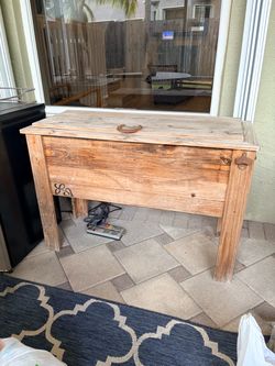 Wood Storage Chest - Very Sturdy