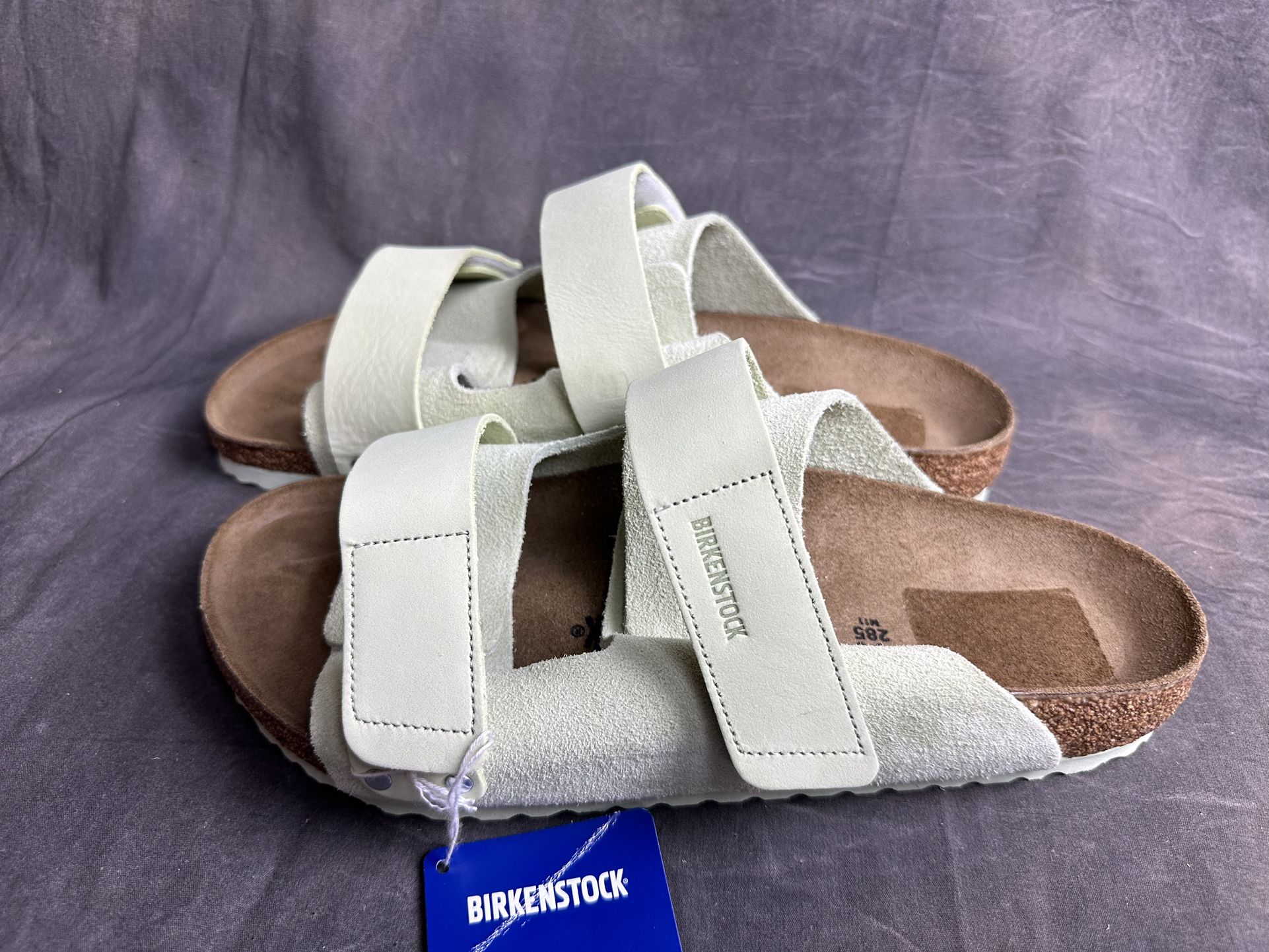 Birkenstock Uji Slide Sandal, New with Box, Faded Lime color,  US Size 11 EU 44