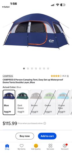 6 person camping tent