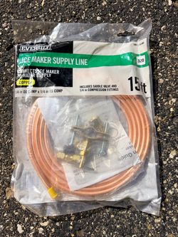 Everbilt 15 ft Copper Ice Maker Supply Line