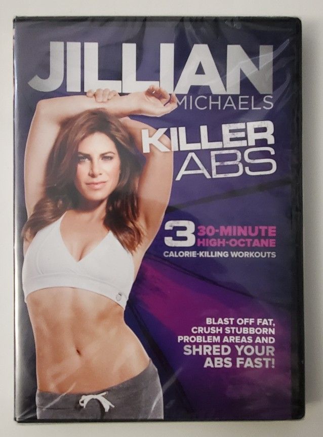 Jillian Michaels Killer Abs DVD Abdominal Workout Exercise Weight Lose Toning