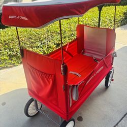 Radio Flyer Foldable Wagon w/ Canopy – Kids & Outdoor Use