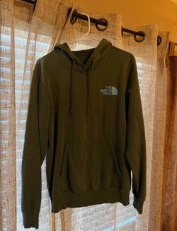 The North Face Hoodie Large Olive Green Pullover Sweatshirt