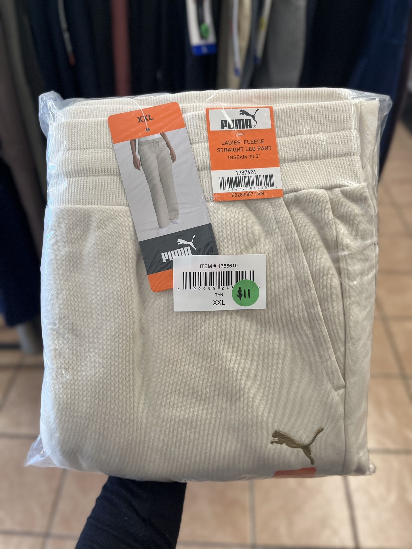 Women’s Puma Fleece Straight Leg Pants